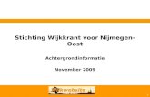 Achtergrondinformatie wijkkrant voor Nijmegen-Oost