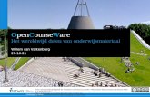 OpenCourseWare het wereldwijd delen van onderwijsmateriaal - Willem van Valkenburg
