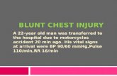 Blunt chest injury