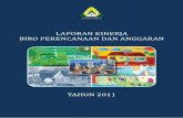 Laporan Kinerja Biro Perencanaan dan Anggaran Kementerian Perumahan Rakyat Tahun 2011