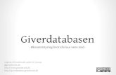 Guide til giverdatabasen