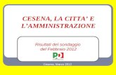 Cesena - sondaggio febbraio 2012