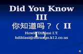 Did You Know Iii Cn