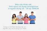 Thói quen sử dụng điện thoại Smartphone