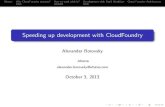 Ускорение разработки с использованием облачной платформы Cloud Foundry