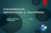 Cloranfenicol, tetraciclinas, macrólidos y cetólidos
