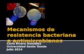 Mecanismos de resistencia bacteriana a antimicrobianos