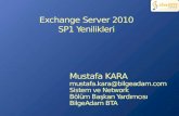 Exchange server 2010 sp1 yenilikleri
