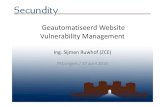 Geautomatiseerd website vulnerability management