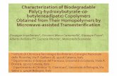 Characterization of biodegradable poly(3 hydroxybutyrate-co-butyleneadipate) copolymers obtained from their homopolymers by microwave-assisted transesterification.