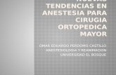 Nuevas tendencias en anestesia ortopedica