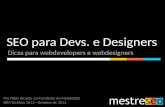 IBM TechDay - SEO para Desenvolvedores Web e Web desginers