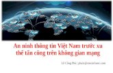 Tình hình ANTT ở Việt Nam - Lê Công Phú - CMC Infosec