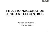 Projeto Telecentros Audiencia publica