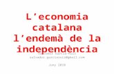 L'Economia Catalana l'Endemà de la Independència