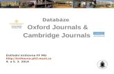 Průvodce databázemi Oxford Journals a Cambridge Journals