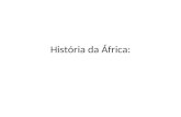 História da áfrica