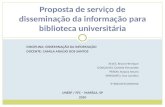 Proposta de serviço de disseminação da Informação