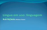 Lingua em uso   linguagem e lingua