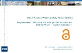 Augmenter l’impact de vos publications avec l’Open Access