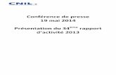 Rapport d'activité 2013 - CNIL