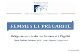 Présentation Eveline Duhamel - CESE- Conférence "Femmes et Précarité" du 3 avril 2014