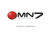 MN7 Tecnologia - Apresentação sobre casas inteligentes, inteligência predial e automação residencial.