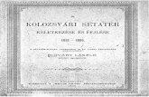 Kőváry László - A kolozsvári Sétatér keletkezése és fejlése (1886)