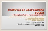 GERENCIA de LA SEGURIDAD SOCIAL - Conceptos Clásicos y Contemporáneos
