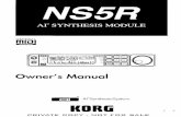Korg NS5R Manual