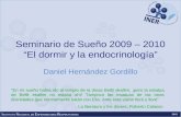 Seminario de Sueño 2009 – 2010 endocrinologia y sueño