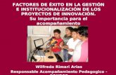 Factores de éxito en gestion de Proyectos Innovadores Wilfredo Rimari