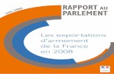France : exportations d'armements 2008