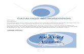 CATÁLOGO DE MICROSCOPIOS