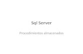 SQL Server - Procedimientos Almacenados