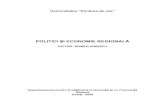 Politici Si Economie Regionala (2008-2009) Ionescu Romeo