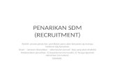 Penarikan Sdm Recruitment)