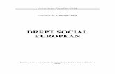 Dreptul Social European