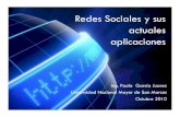 Redes Sociales y Sus Actuales Aplicaciones 141010