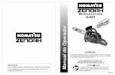 Manual Motosserra Komatsu