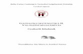 HFF Kis-Zombori - Valószínűségszámítás feladatok, megoldással (2009, 22 oldal)
