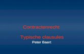Contractenrecht PB - 4  Typische clausules