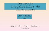 Inspecţia instalaţiilor de climatizare