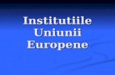 institutiile uniunii europene