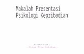 Makalah Presentasi Psikologi Kepribadian (sources collected)