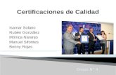 Diapositivas Certificaciones de Calidad
