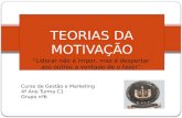 TEORIAS DA MOTIVAÇÃO slides2