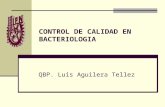 Control de Calidad en Bacteriologia