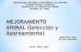 MEJORAMIENTO ANIMAL (Selección y Apareamiento)