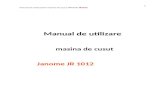 Janome JR1012 Manual RO
